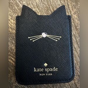 NEW Authentic Kate Spade Cat IPhone Wallet Pocket ID Card Holder